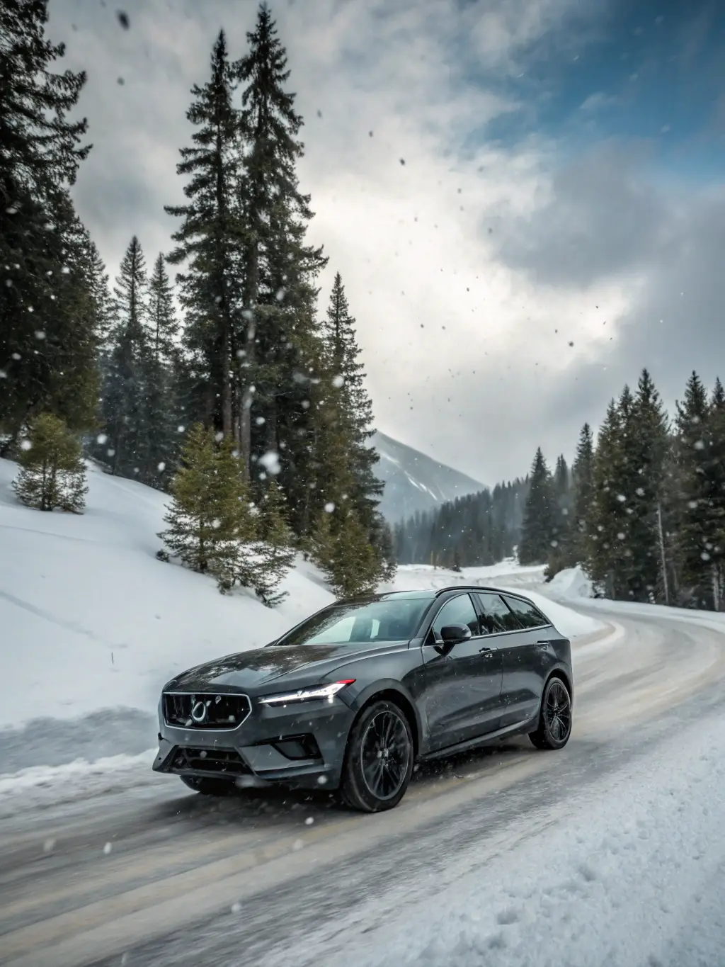 A spacious and versatile family SUV, such as a Volvo XC90, parked in a suburban setting, highlighting its safety features and ample cargo space.